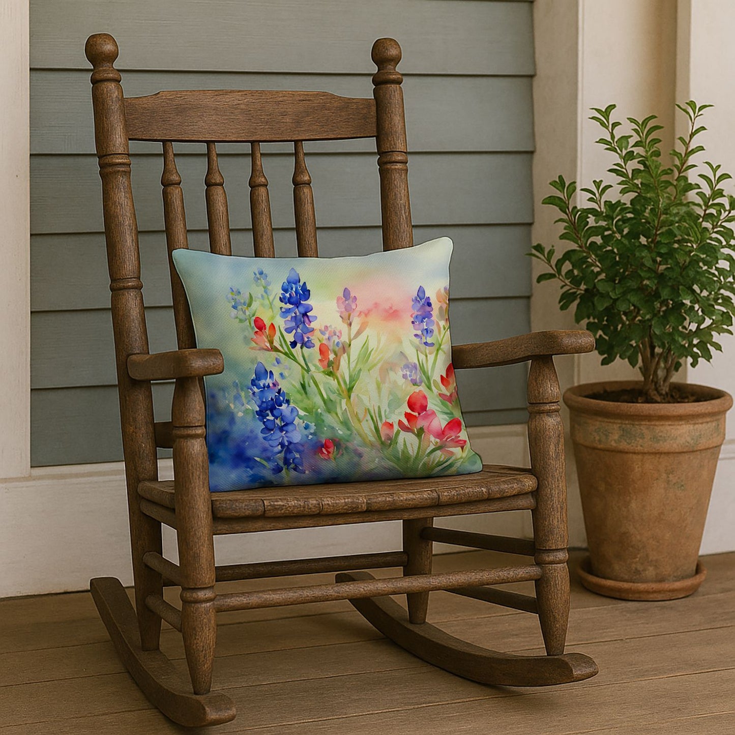 Texas Bluebonnets Pillow