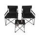 Traveling Folding Camping Chairs and Table Set with Carrying Bag