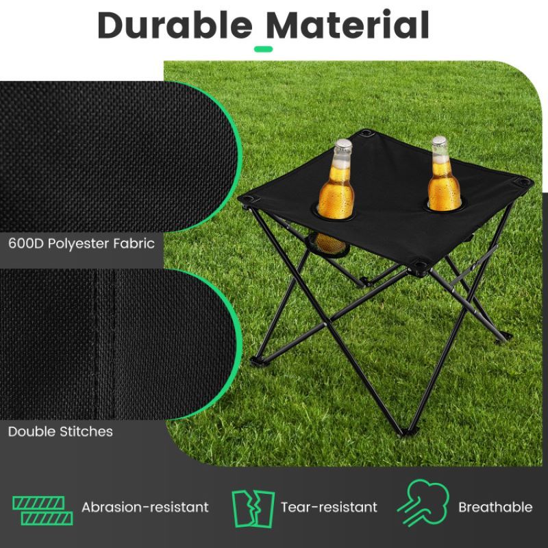 Traveling Folding Camping Chairs and Table Set With Carrying Bag