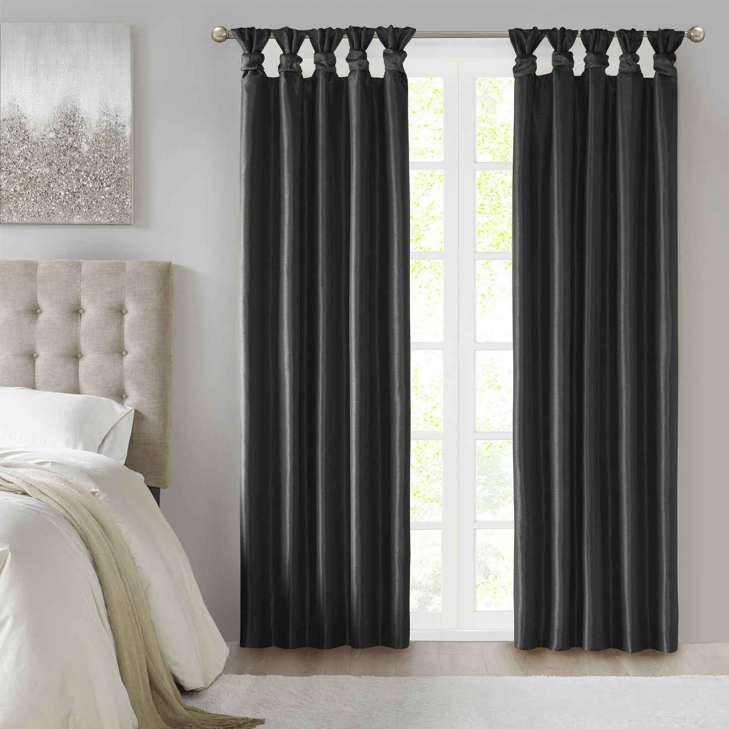 Twist Tab Blackout Curtain Panel Single