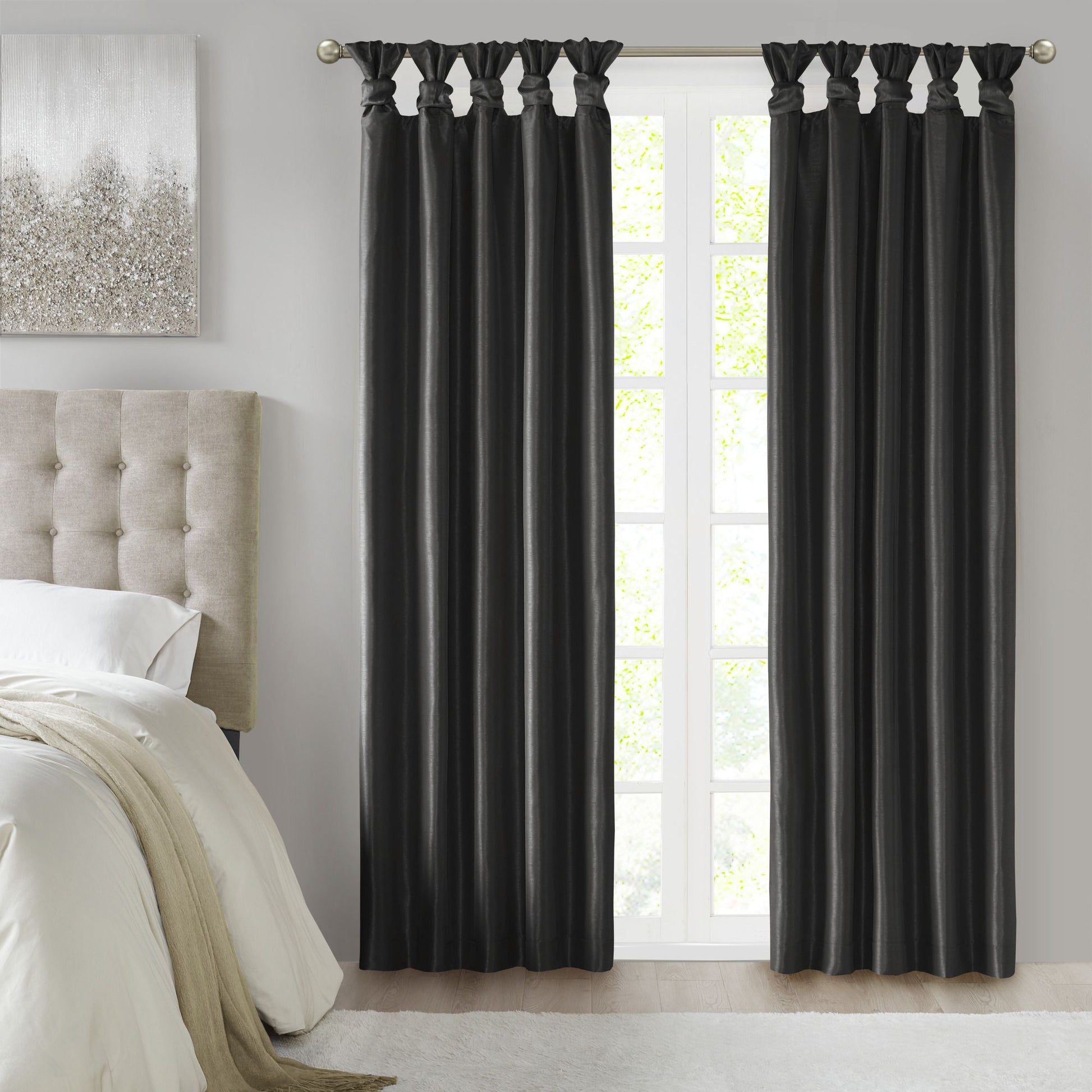 Twist Tab Blackout Curtain Panel Single