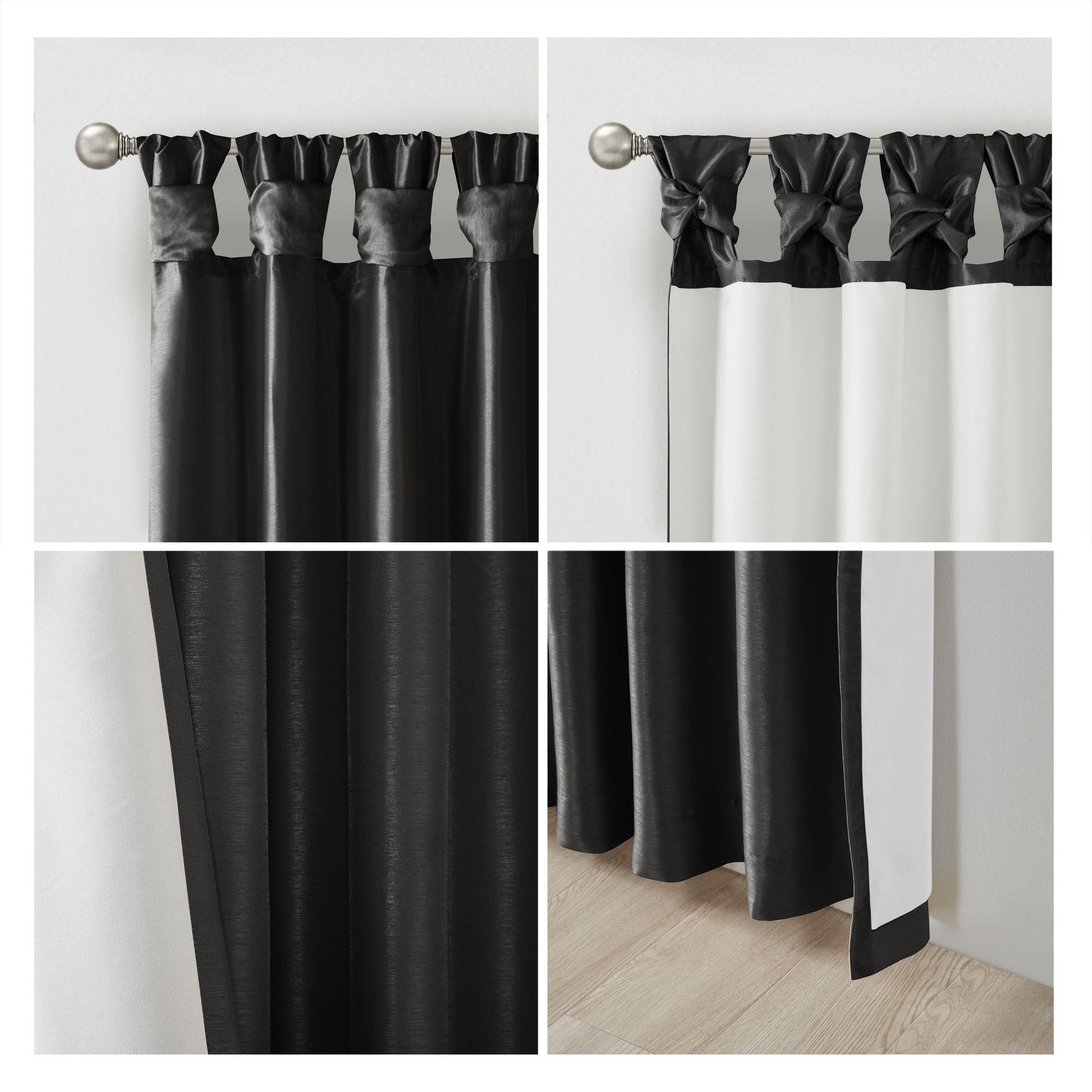 Twist Tab Blackout Curtain Panel Single