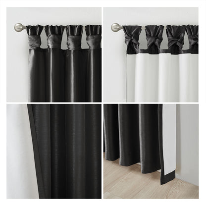 Twist Tab Blackout Curtain Panel Single