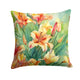 Utah Sego Lilies Watercolor Throw Pillow - Indoor & Outdoor Decor