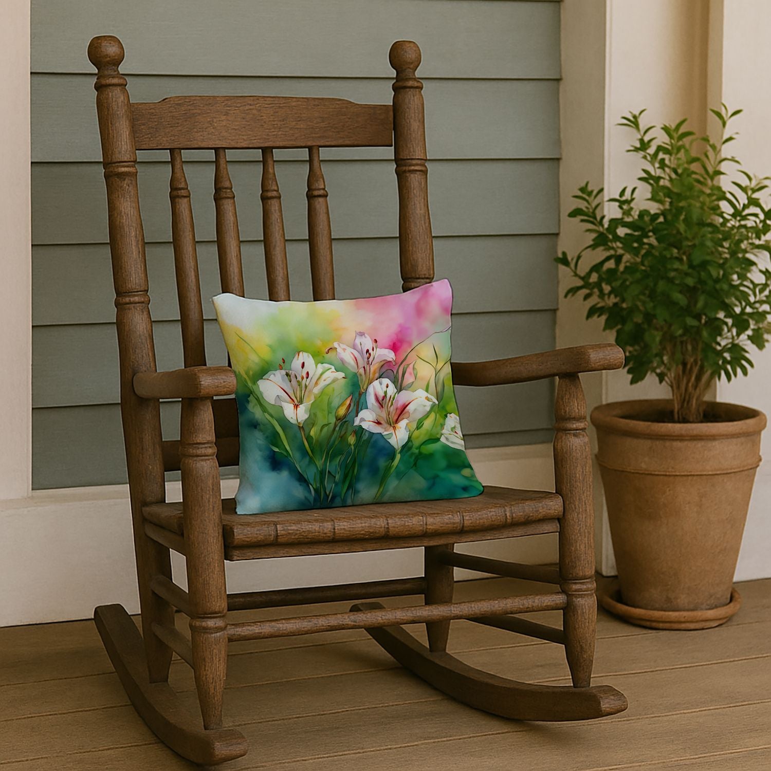 Utah Sego Lilies Pillow 14x14