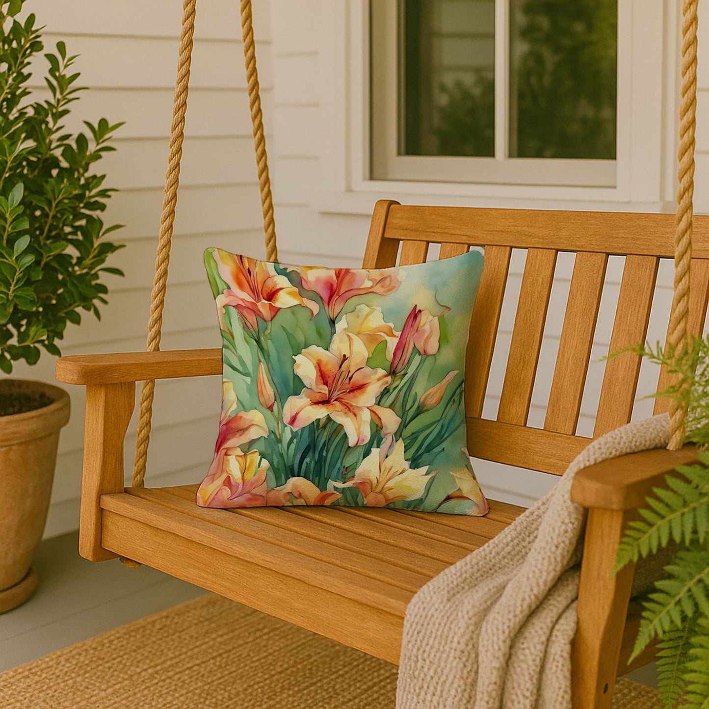 Utah Sego Lilies Pillow