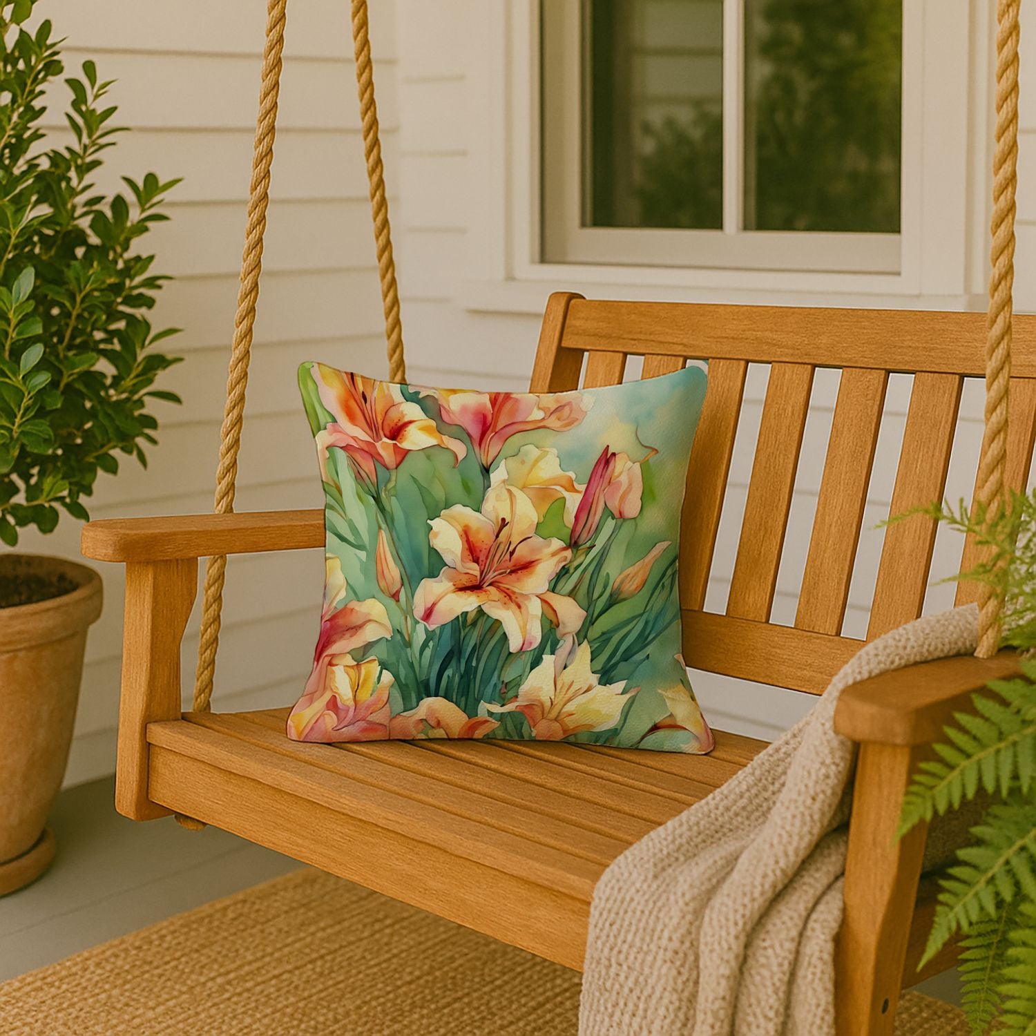 Utah Sego Lilies Pillow