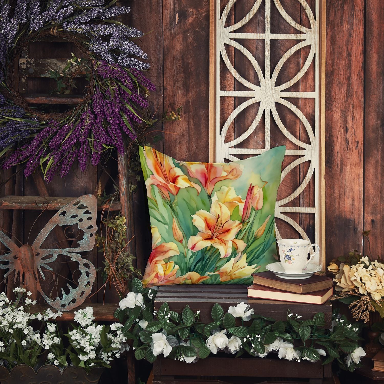 Utah Sego Lilies Pillow