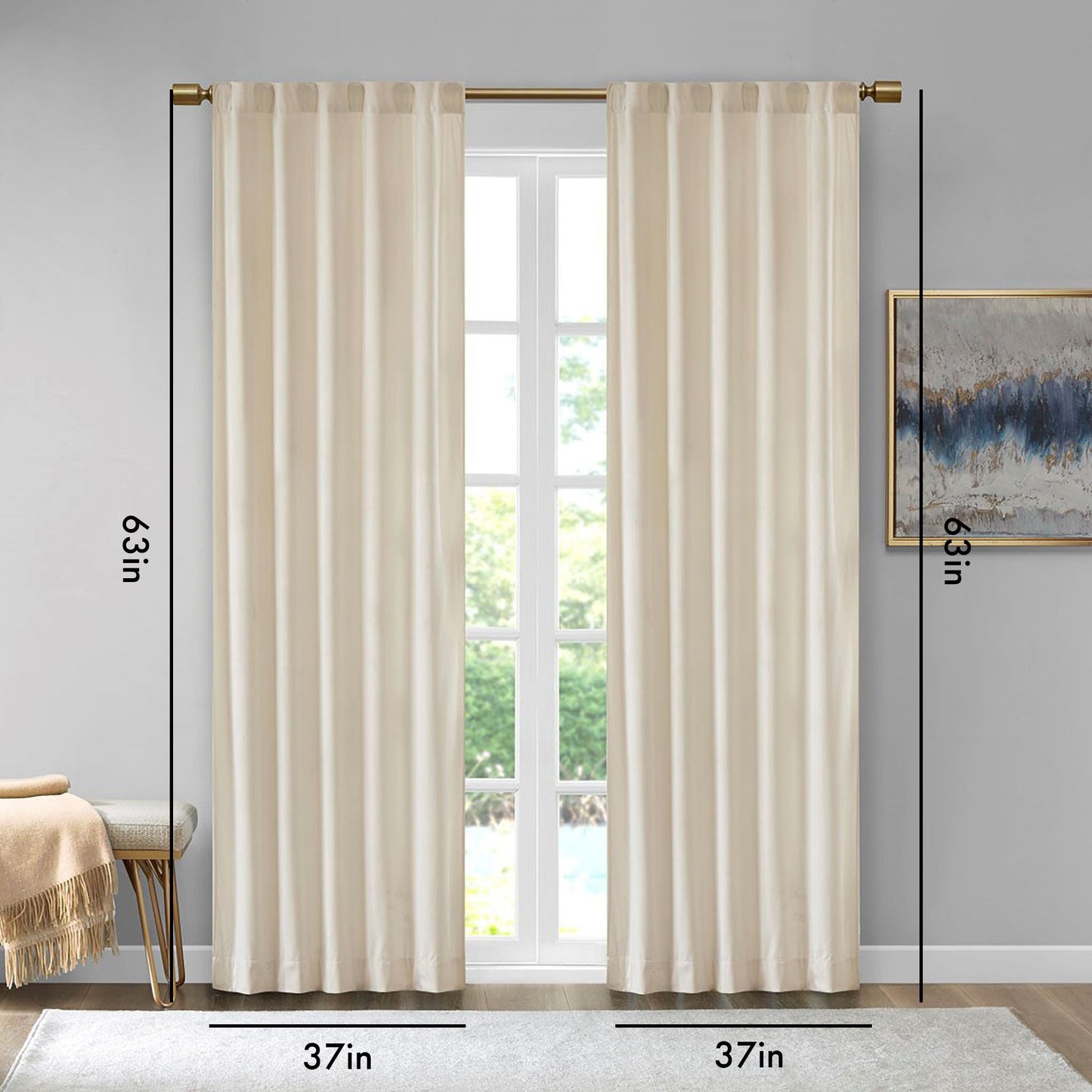 Velvet Room Darkening Curtain Panels