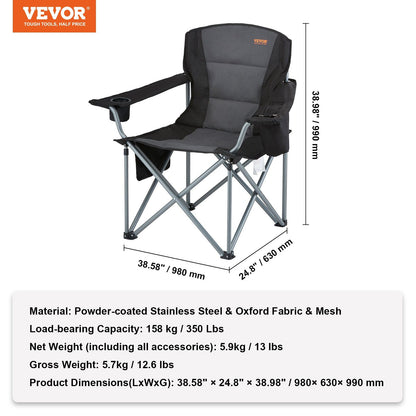 Vevor Heavy Duty Folding Camping Chair