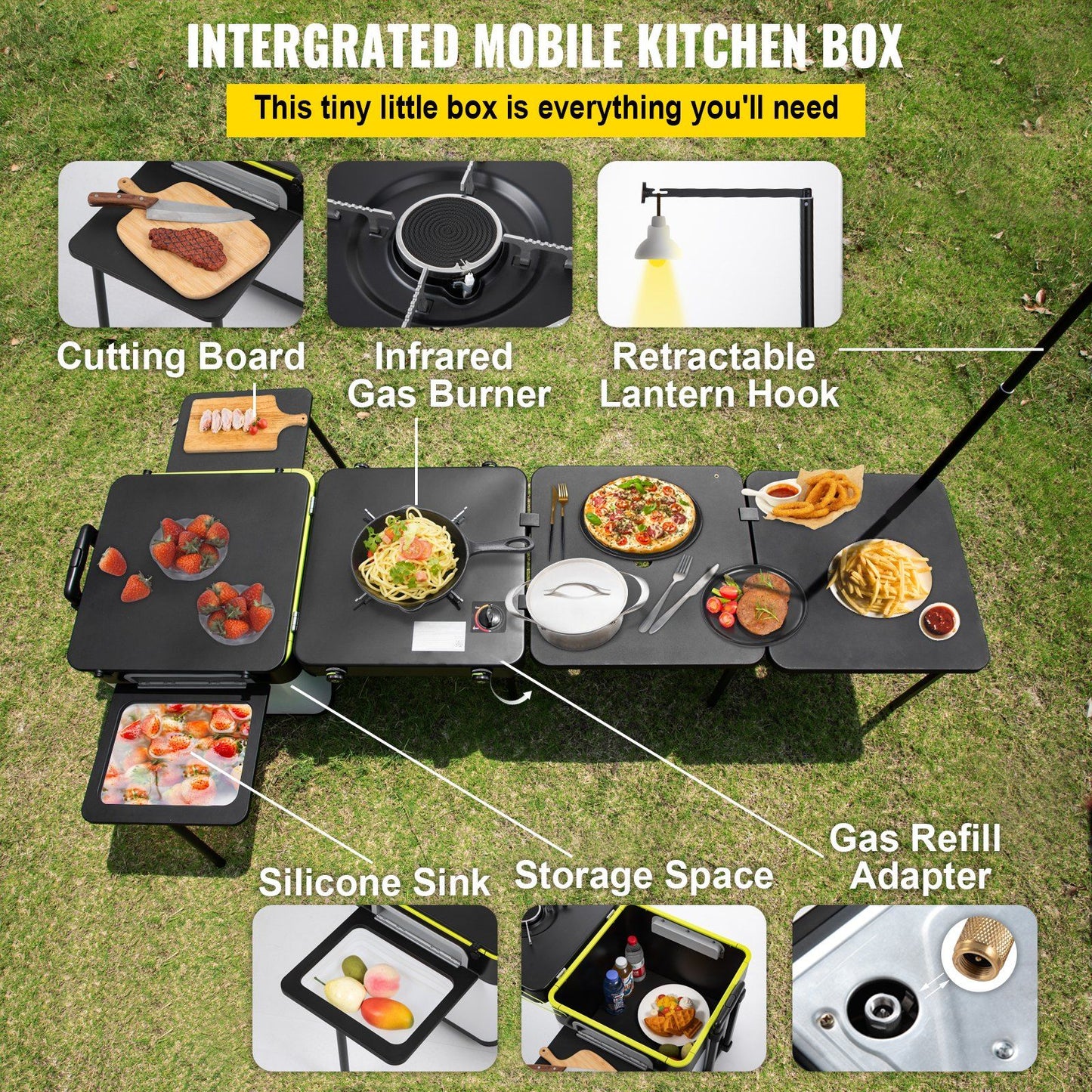 Vevor Outdoor Mobile Kitchen Camp Box