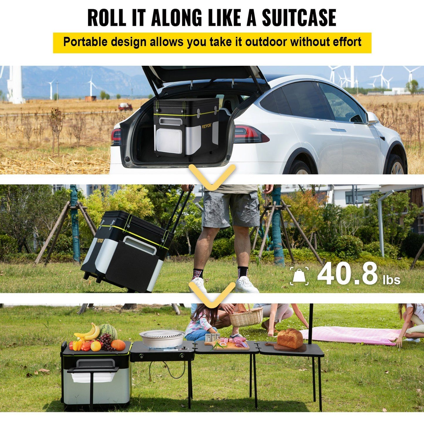 Vevor Outdoor Mobile Kitchen Camp Box