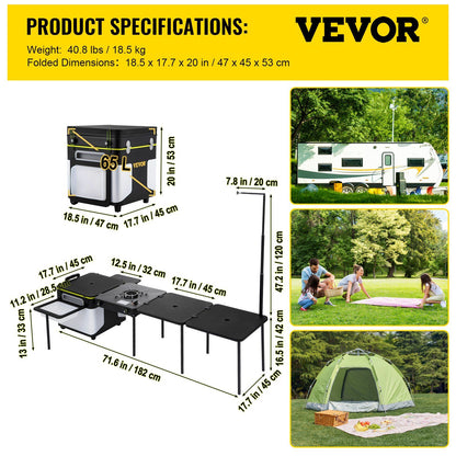 Vevor Outdoor Mobile Kitchen Camp Box