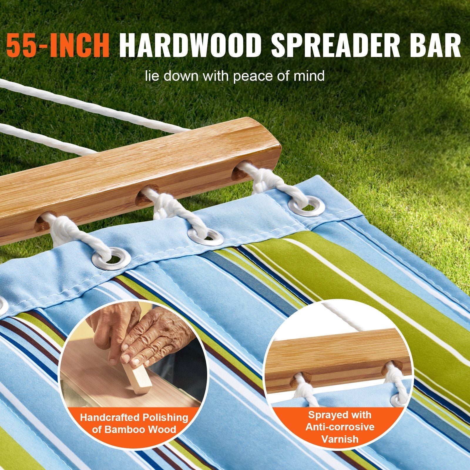 Vevor Quilted Double Hammock With Pillow