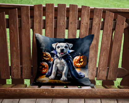 White Boxer Halloween Pillow