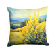 Kentucky Goldenrod Watercolor Throw Pillow - Indoor & Outdoor Decor