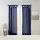 Twist Tab Lined Curtain Panel: 1 PC Light Filtering Drapery, Elegant Style