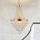 Large Gold Crystal Chandelier: Luxury Ceiling Light for Living & Dining Rooms