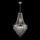 Large Chromium Crystal Chandelier - Contemporary Luxury Ceiling Light Fixture