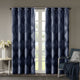 Ogee Knitted Jacquard Blackout Curtain Panel: 50″×95″ Total Block