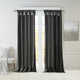 Twist Tab Lined Curtain Panel:1 PC Modern Light Filtering Elegant Drapery